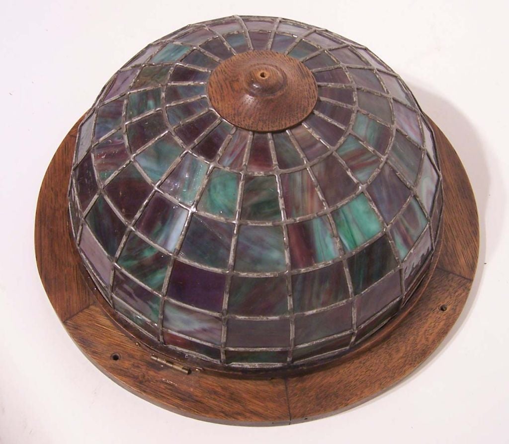 Arts & Crafts Stained Glass Ceiling Light