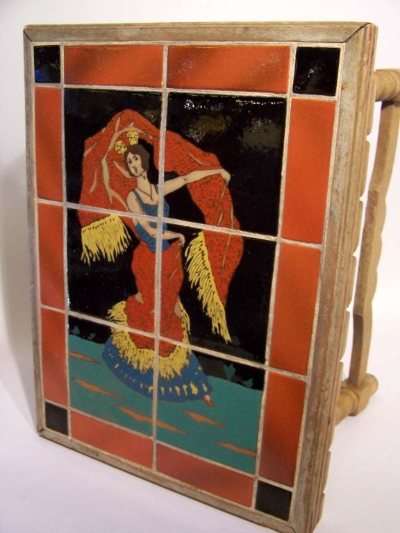 Fine & Rare California Tile Table by Taylor, Spanish Dancer 4