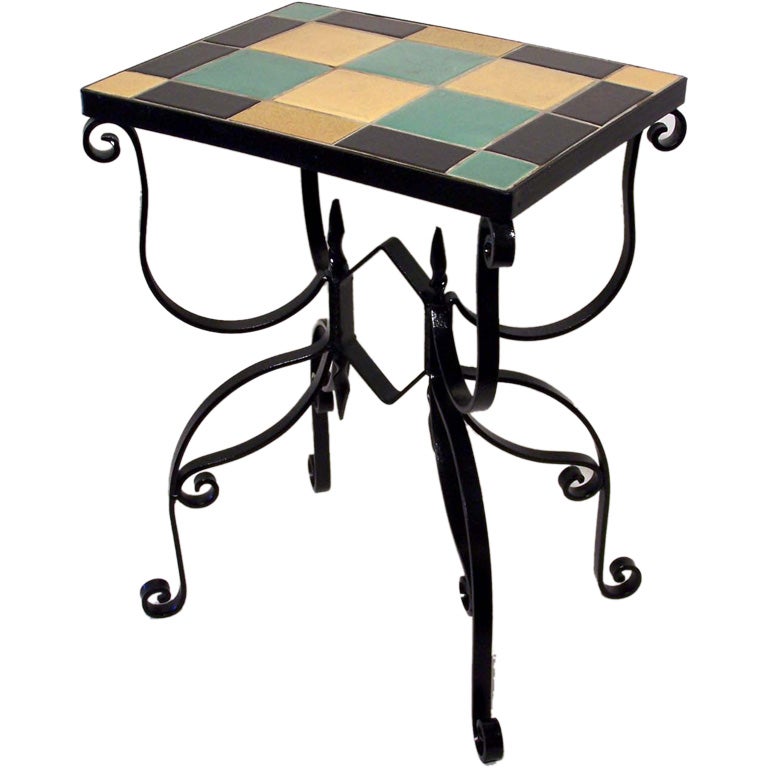 California Tile Table / Stand For Sale