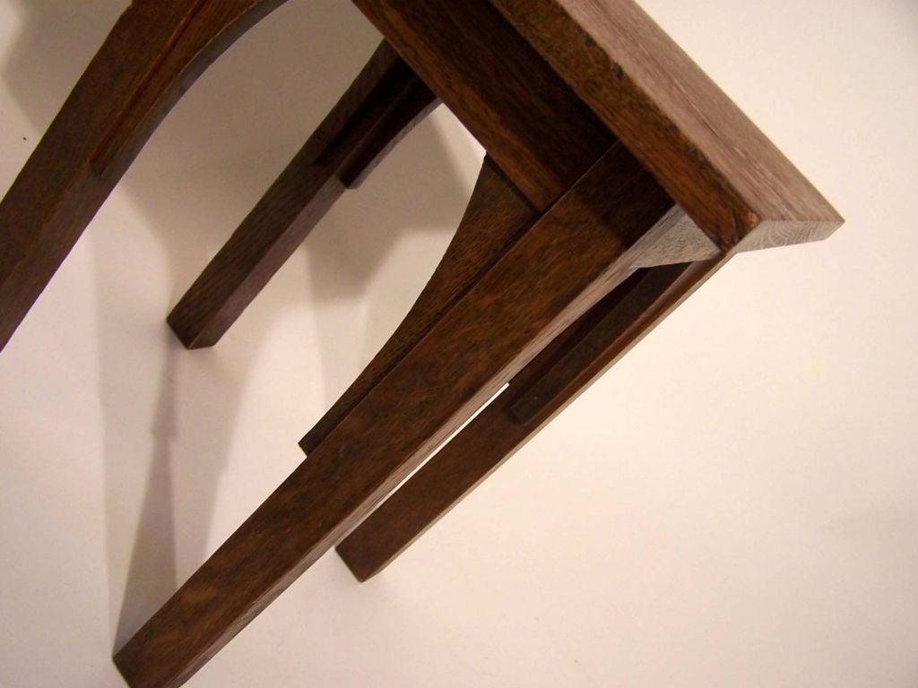 Michigan Chair Company Mission Tabouret / Table 3