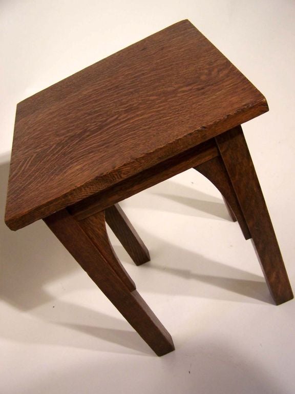 American Michigan Chair Company Mission Tabouret / Table