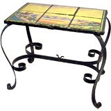 Fine & Rare Scenic Tile Table by Taylor