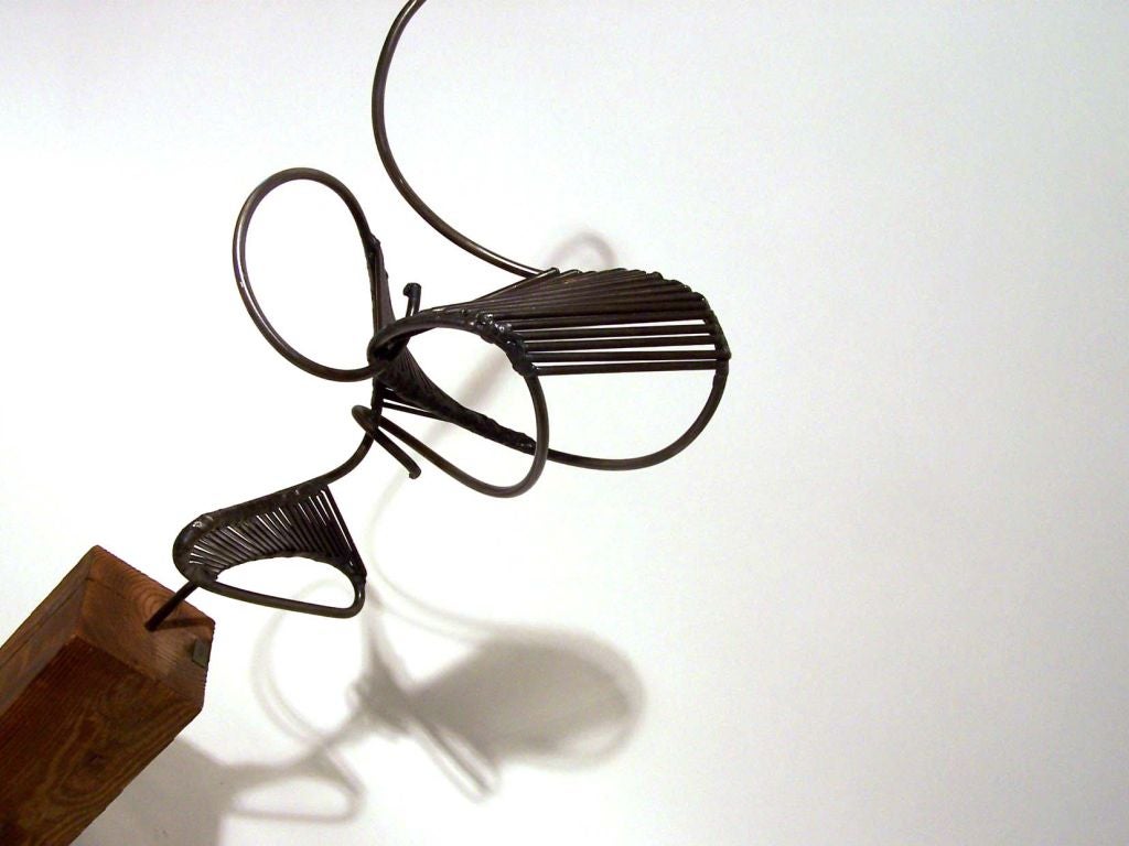 Wood Modernist Sculpture by Harold Kerr