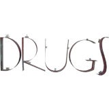 Large 1930's "DRUGS" Sign