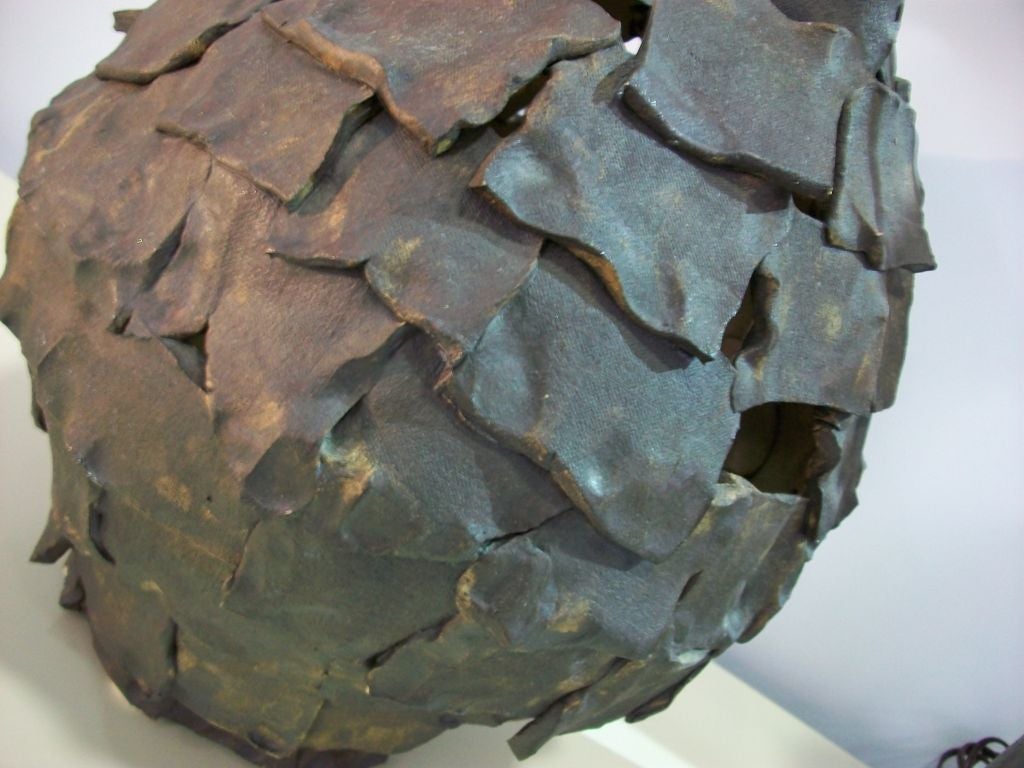 Late 20th Century Large Brutalist Vase by Judy DeHart
