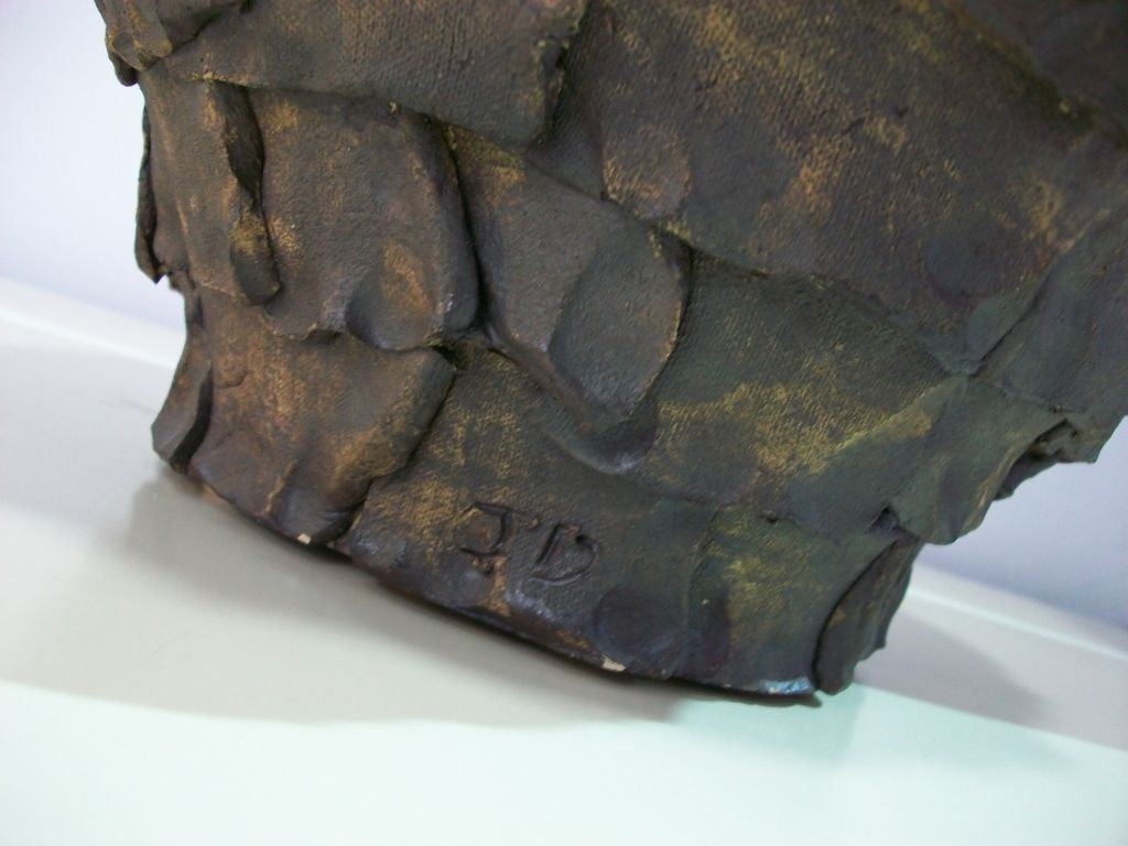 Pottery Large Brutalist Vase by Judy DeHart