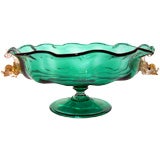 Vintage Salviati Bowl / Compote with Applied Dolphins