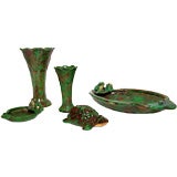 Collection of Weller Coppertone Pottery; Priced Individually