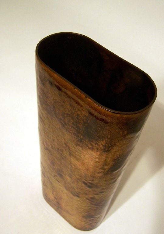 Large Anne-Grete Ploen Enamel Vase