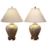 Pair of Capiz Lamps