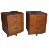 Retro Pair of Frank Lloyd Wright Nightstands / End Tables