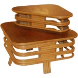 Rattan Corner / End Table in the Style of Paul Frankl Rattan Corner / End Table in the Style of Paul Frankl