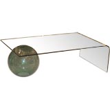 Italian Glass Cocktail Table