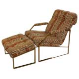 Lounge Chair & Ottoman attributed to Milo Baughman