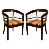 Pair of Edward Wormley Arm Chairs