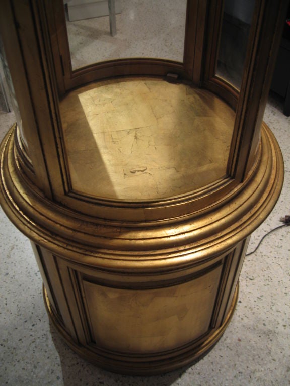 Weiman Furniture Company Circular Tower Curio Cabinet Vitrine 3