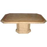 Vintage Maitland Smith Tesselated Stone Dining Table