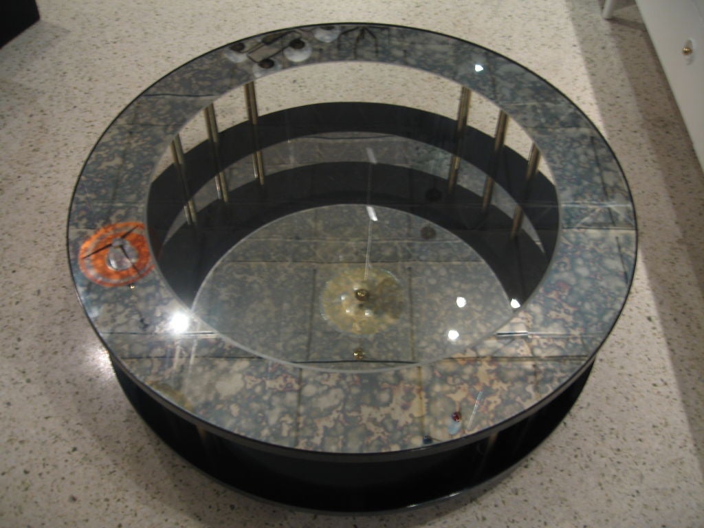 Modernage Hollywood Regency Mirrored Coffee or Cocktail Table