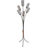 Fantastic French 50's Cattail Floor Lamp