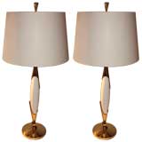 Pair Mid Century Modern Rembrandt Table Lamps