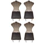 Set of Four Acrylic Lucite Dining Chairs