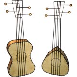 Pair Frederick Weinberg Guitar & Mandolin Table Lamps