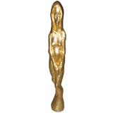 Massive Gilded Wood Statue of Female
