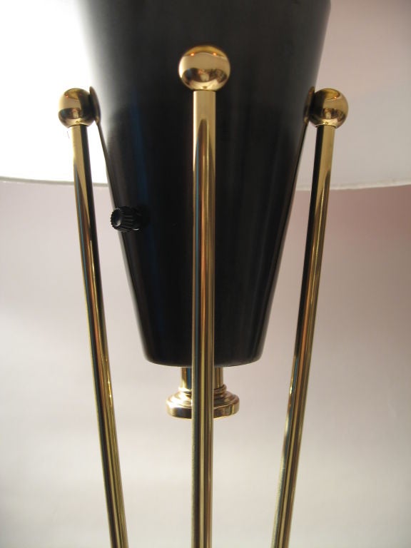 Pair Stiffel Machine Age Style Table Lamps 1