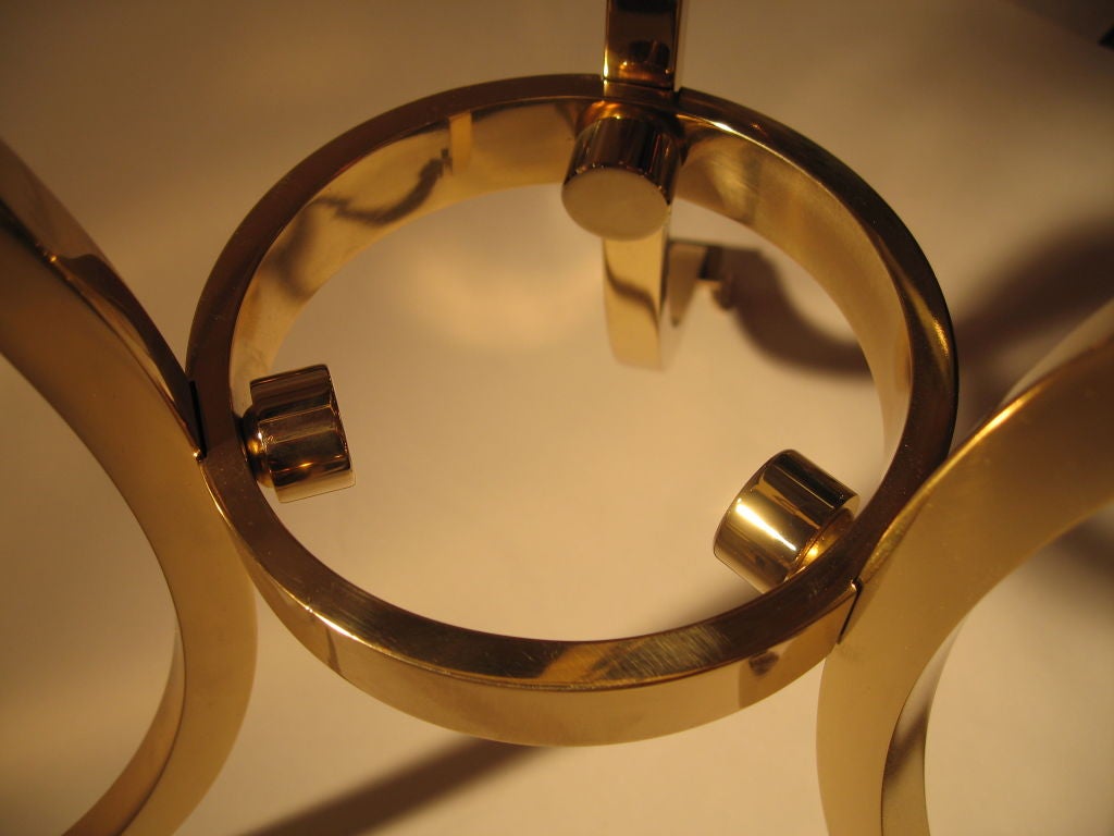 Pair of Maison Jansen Polished Bronze Gueridon or End Tables