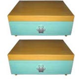 Rare Pair End Tables by Martin Fineman for Multiplex Modern