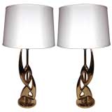 Superb Pair of Noguchi Style Table Lamps