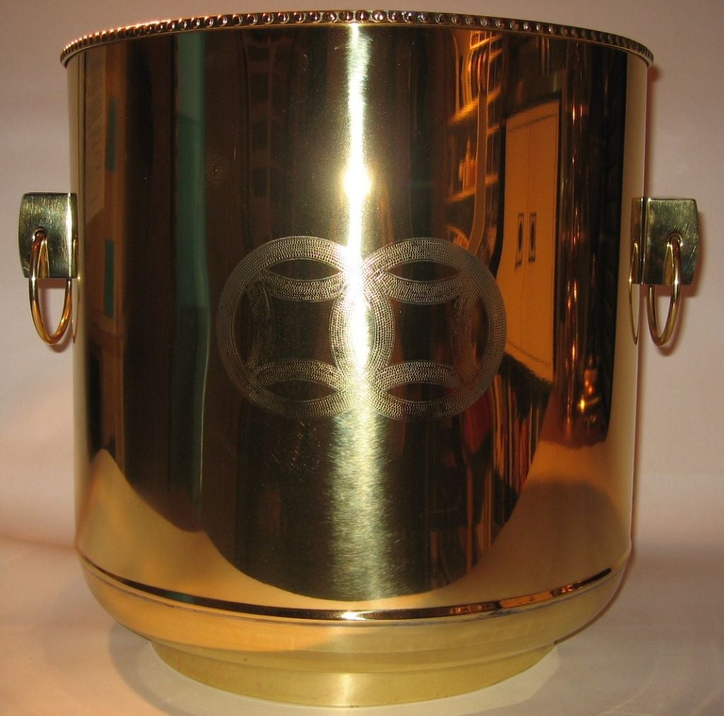 Pair of Frederick Cooper Solid Brass Planters in the Asian Taste 2