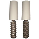 Monumental Pair of Duquette Style Table Lamps