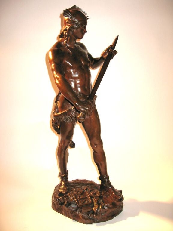 19th Century Andre Massoulle Antique Bronze Statue