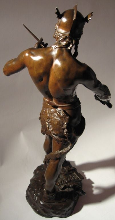 Andre Massoulle Antique Bronze Statue 1