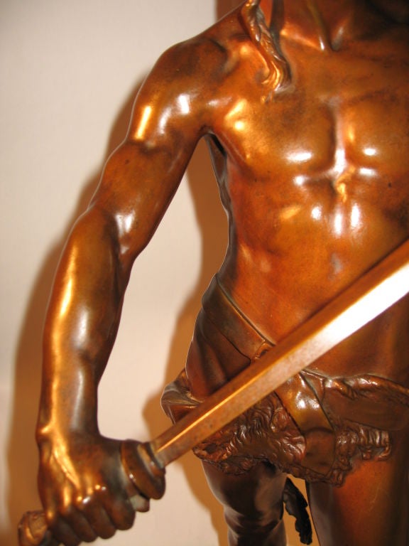 Andre Massoulle Antique Bronze Statue 5