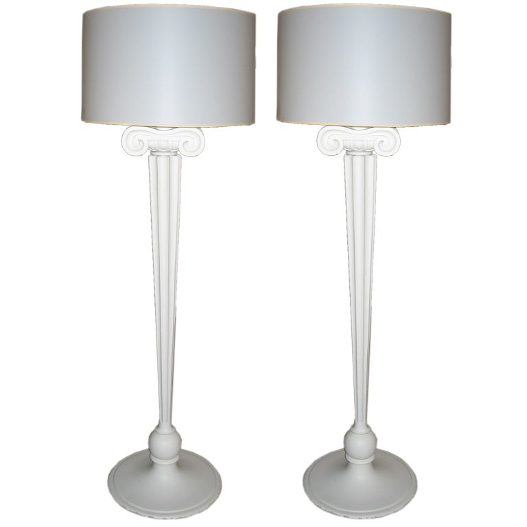 Pair Diamond & Baratta Eden Roc Floor Lamps