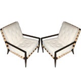 Vintage Rare Pair of Robsjohn Gibbings Lounge Chairs for Widdicomb