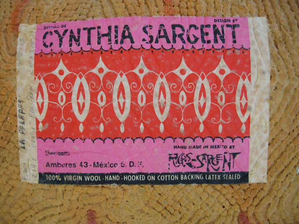 Cynthia Sargent Signed Modernist Carpet / Rug 4