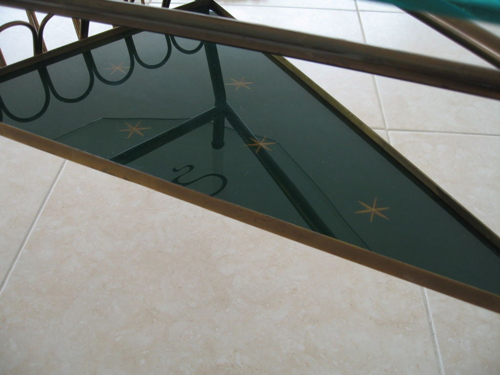 Glass Gio Ponti for Fontana Arte Side Table