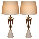 Pair of Magnificent Rembrandt Mid Century Table Lamps
