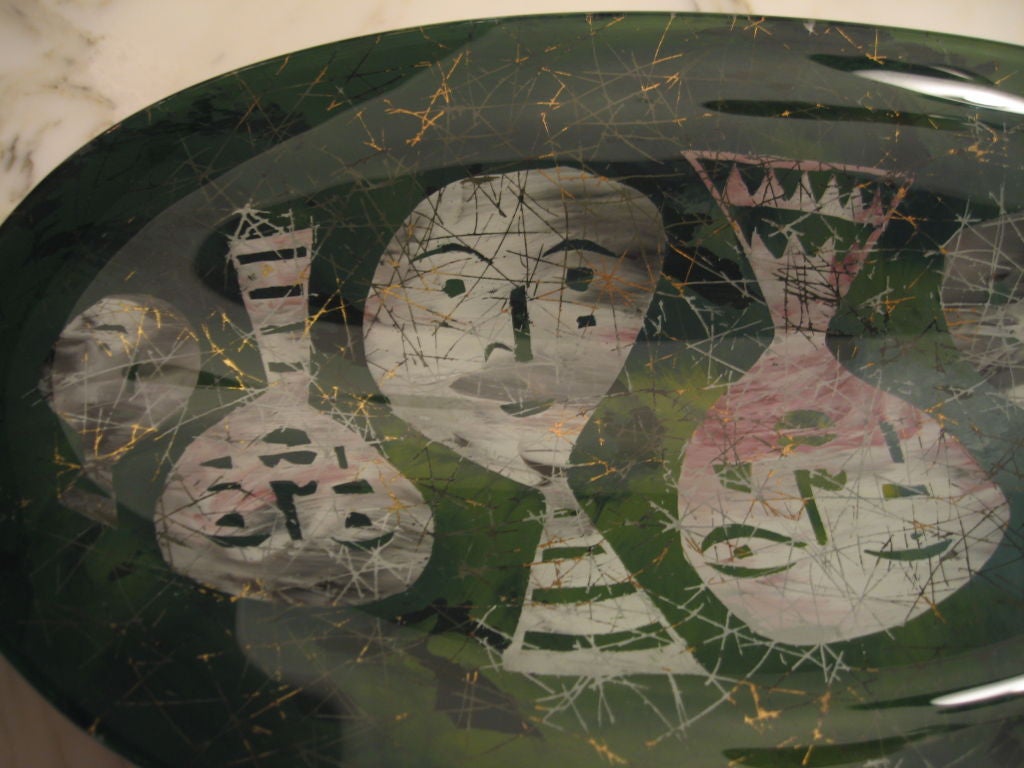 Mid-20th Century Dube for Fontana Arte Centerpiece Bowl