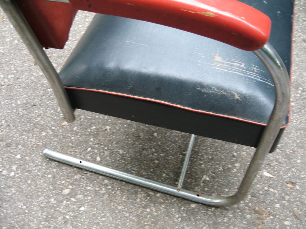 Set of Seven Helene Curtis Art Deco Arm Chairs 1