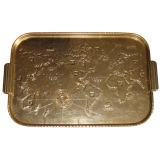 Arthur Armour Designed Gold Anodized Aluminum Tray
