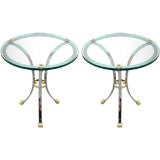 Pair of Maison Jansen Large End Tables