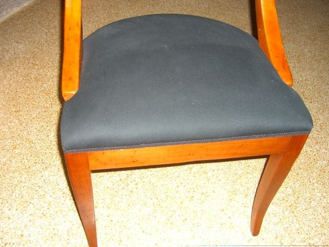20th Century SET OF EIGHT BIEDERMEIER STYLE ITALIAN  DINING CHAIRS