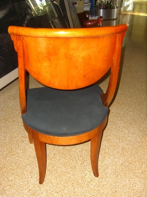 Wood SET OF EIGHT BIEDERMEIER STYLE ITALIAN  DINING CHAIRS