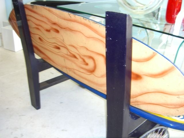 surf board bench