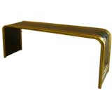 MASTERCRAFT ACID ETCHED WATERFALL CONSOLE TABLE