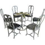 GREAT  BOTANICAL DINING ROOM TABLE AND CHAIRS
